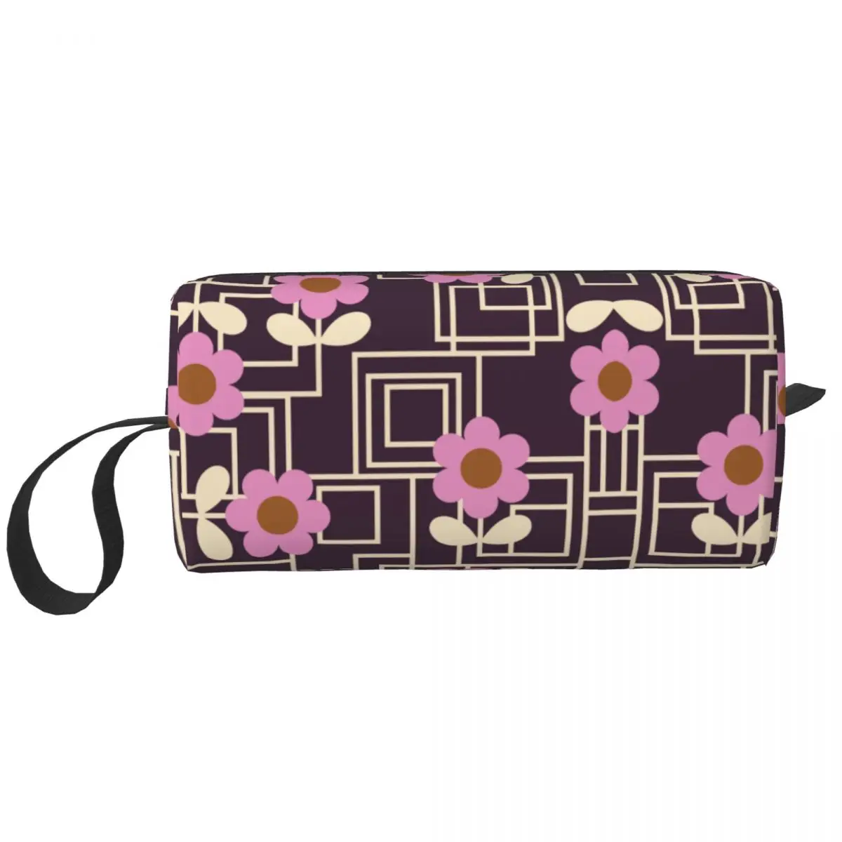 Stampa personalizzata Maze Flower Orla Kiely Makeup Bag donna Travel Cosmetic Organizer Storage borse da toilette Dopp Kit Case Box Gifts