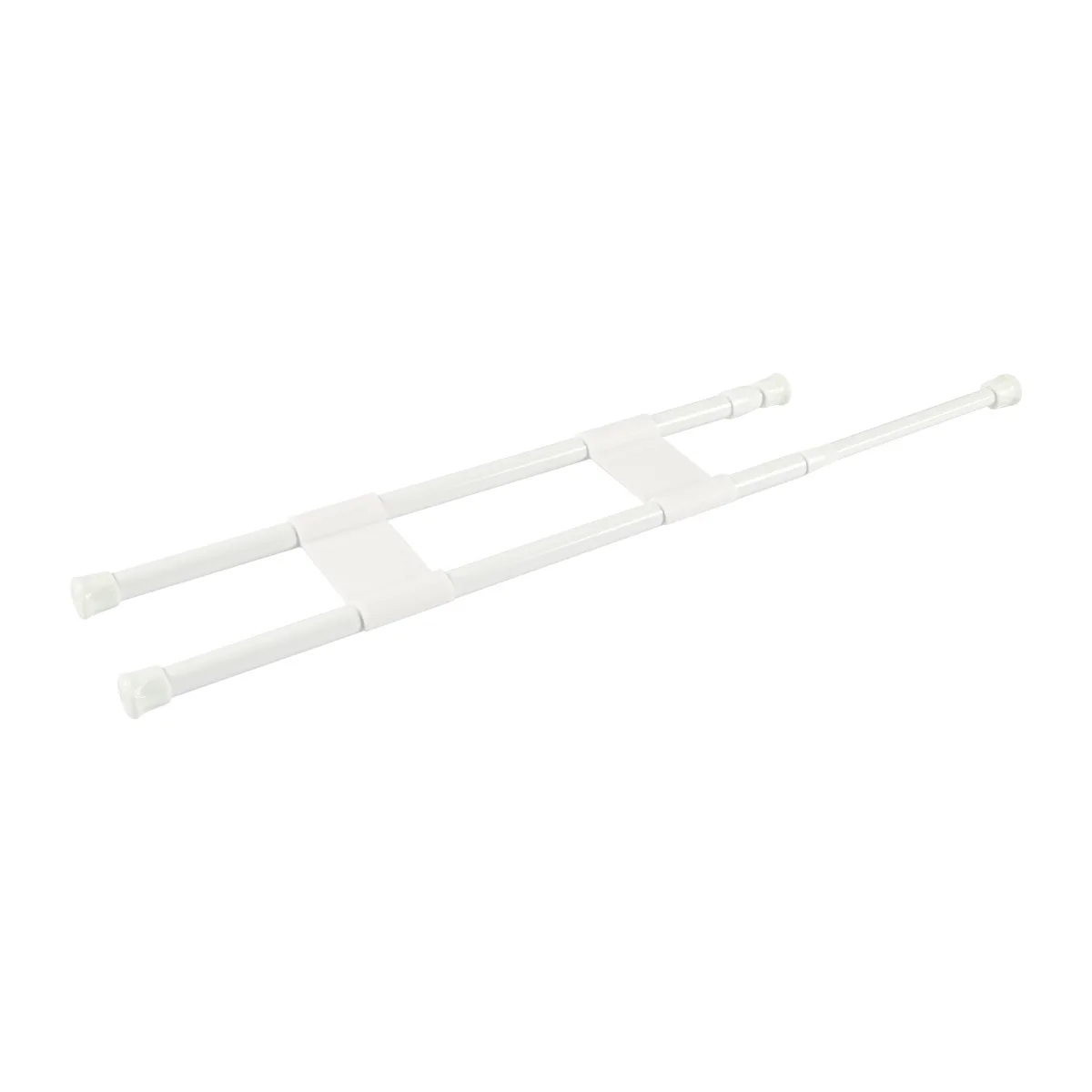 4pcs 40-70cm White Adjustable For RV For Refrigerator Bar Double Row For Caravans Closet Organizers Cabinet Dividers