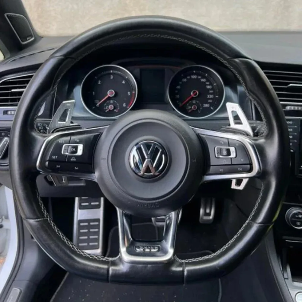 Auto Stuurwiel Paddle Shift Verlengen Shifter Sticker Voor VW Golf 7 7.5 GTI MK7 GTE GTD RLINE Volkswage Polo Scirocco Jetta GLI