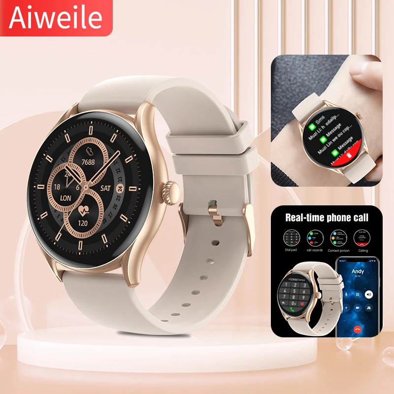 Aiweile AW19 Men Women Smart Watch For Android IPhone Xiaomi Sports Modes, Wireless Bluetooth Call, New Fashion Gift For Friends