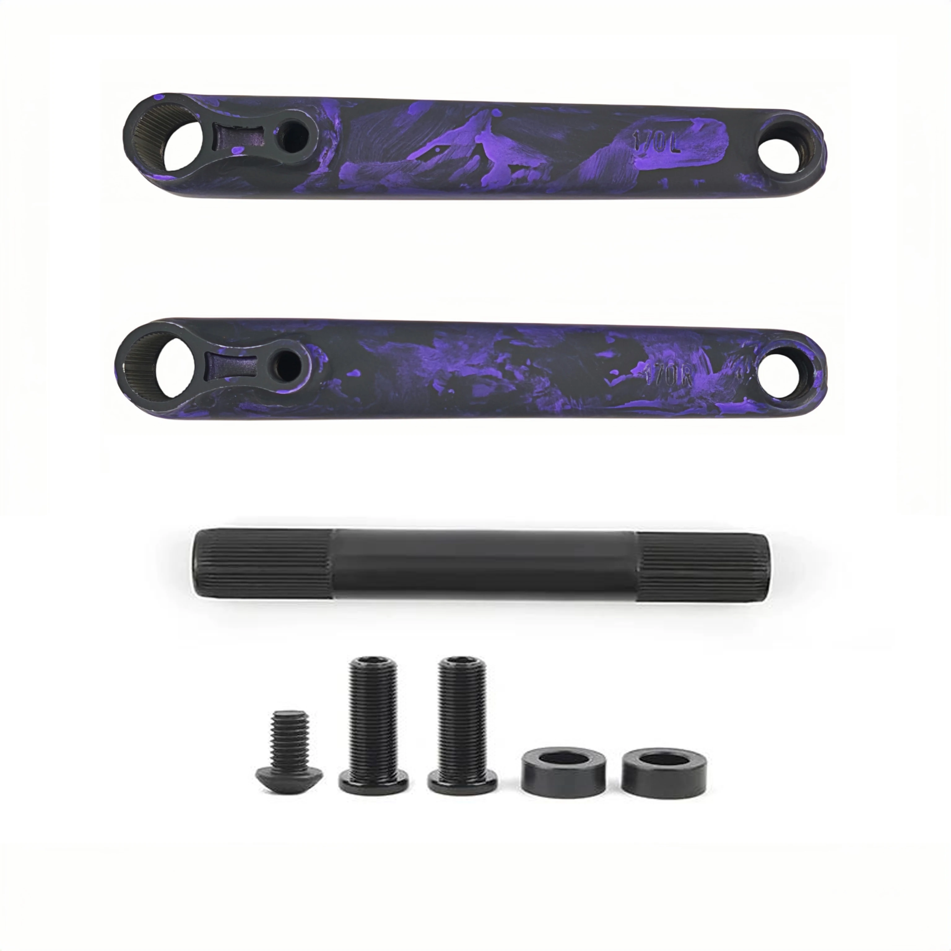 

Комплект шатунов для BMX велосипеда, 48T*19мм*170мм, CRMO, для шатунов 14мм (Mid BB/Euro BB/Spanish BB/American BB), запчасти для BMX