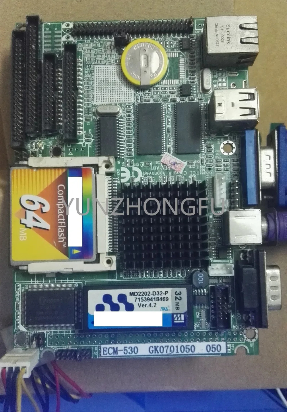 

Mainboard SBC PC/104 PC104 with CPU RAM ECM-N530 100% OK Original 3.5 inch IPC Embedded Motherboard Industrial