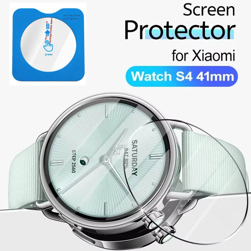 Einfache Installation, gehärtete Glasfolien für Xiaomi Watch S4 41mm Smartwatch, kratzfeste Displayschutzfolien für Mi Watch S4 41MM
