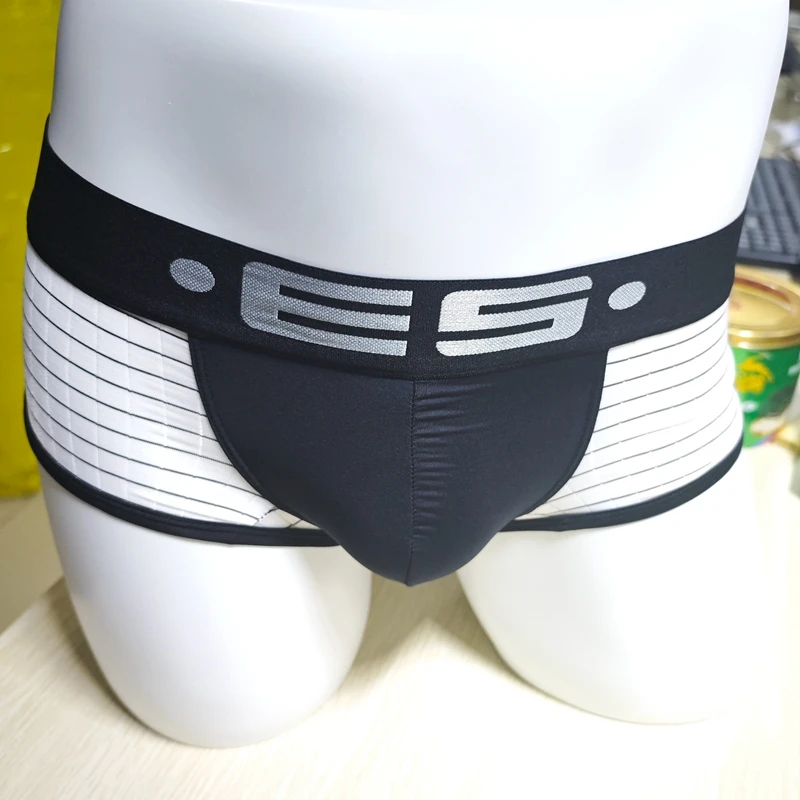 Męskie bokserki w kratę w paski, modne bokserki