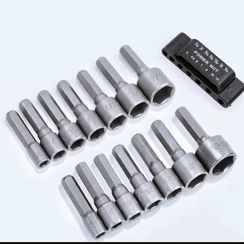 14 9 Socket Driver Tool Adapter Impact Wrench Metric Imperial Steel Repair Maintenance Hand Accessory Power Bits Hardware