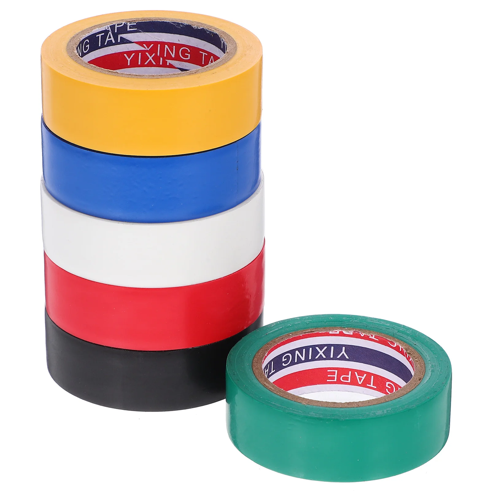 

6 Rolls Insulating Tape Assortment 15mm x 10m PVC Multi Color Duct Electrical Wire Pipe Indoor Outdoor Insulation