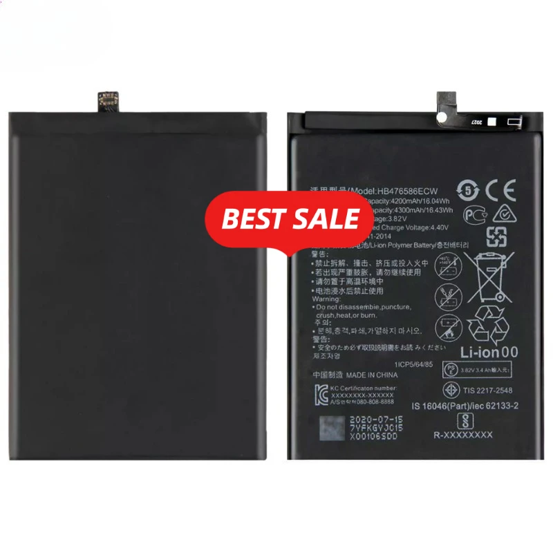 HB476586ECW for Huawei Honor X10 5G Phone Battery 0 Cycle High Quality High Capacity Replacement Bateria Grade A Cell with Tools