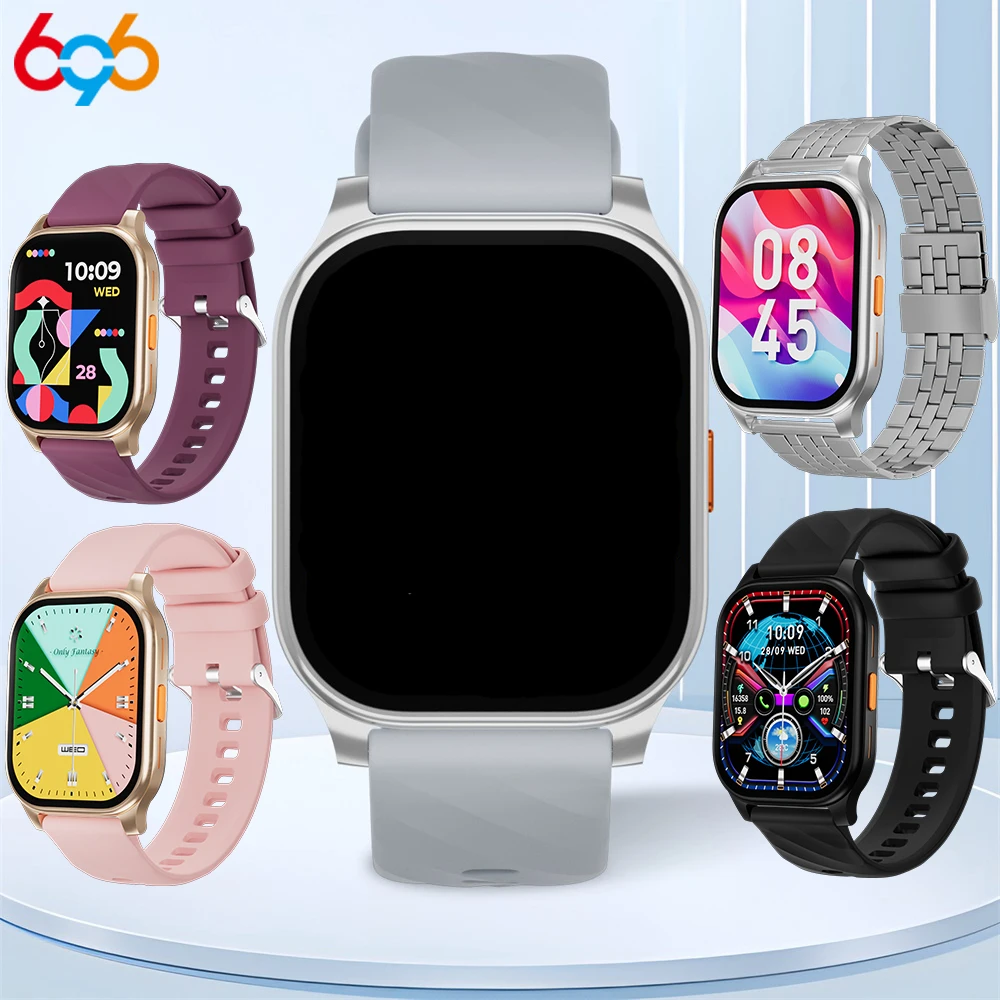 

Женские умные часы с Bluetooth-звонками, водонепроницаемые, с напоминаниями, ультратонкий корпус, мониторинг здоровья, пульсометр, спортивный браслет