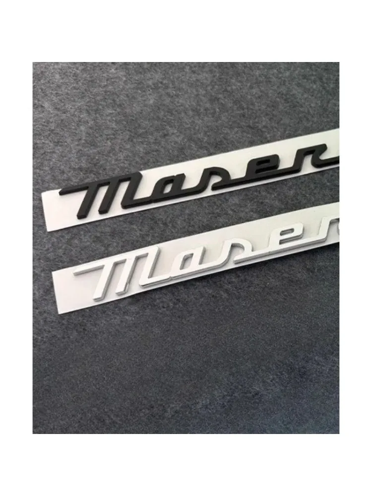Naklejki boczne z nowym logo w formie liter, wykonane z tworzywa ABS, do samodzielnego montażu, pasujące do modeli Quattroporte, Levante, Ghibli, Trofeo GT – akcesoria. — 2