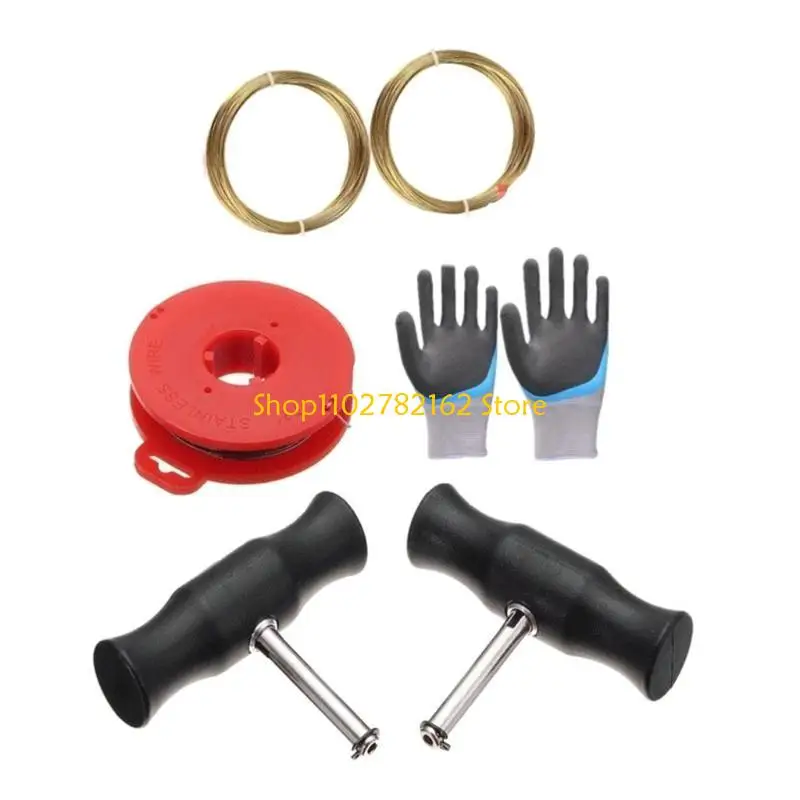 

547B Windshield Glass Cut Out Wire with Handle Universal Car Windscreen Remover Tool