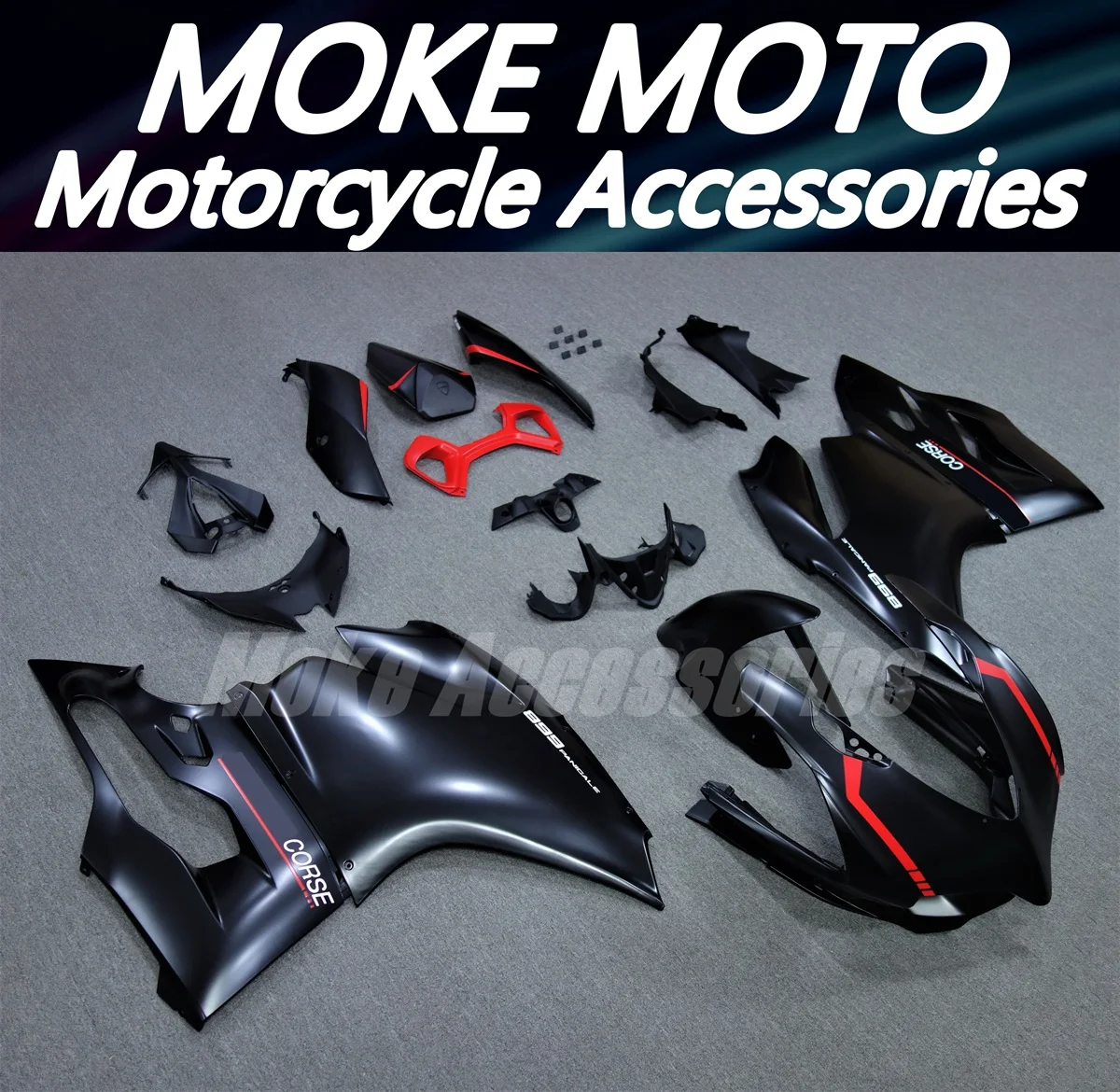 Motorcycle Fairings Kit Fit For Panigale 899 1199 2012 2013 2014 Bodywork Set Abs High Quality ABS Red Matte Black