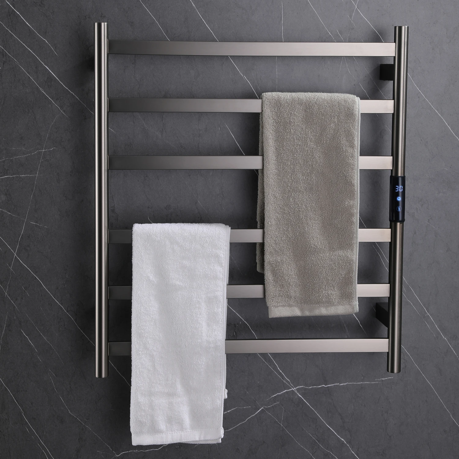 المهنية المنزل جدار جبل الحمام 6 أشرطة تسخين كهربائي قضيب تعليق المناشف الرف للفندق