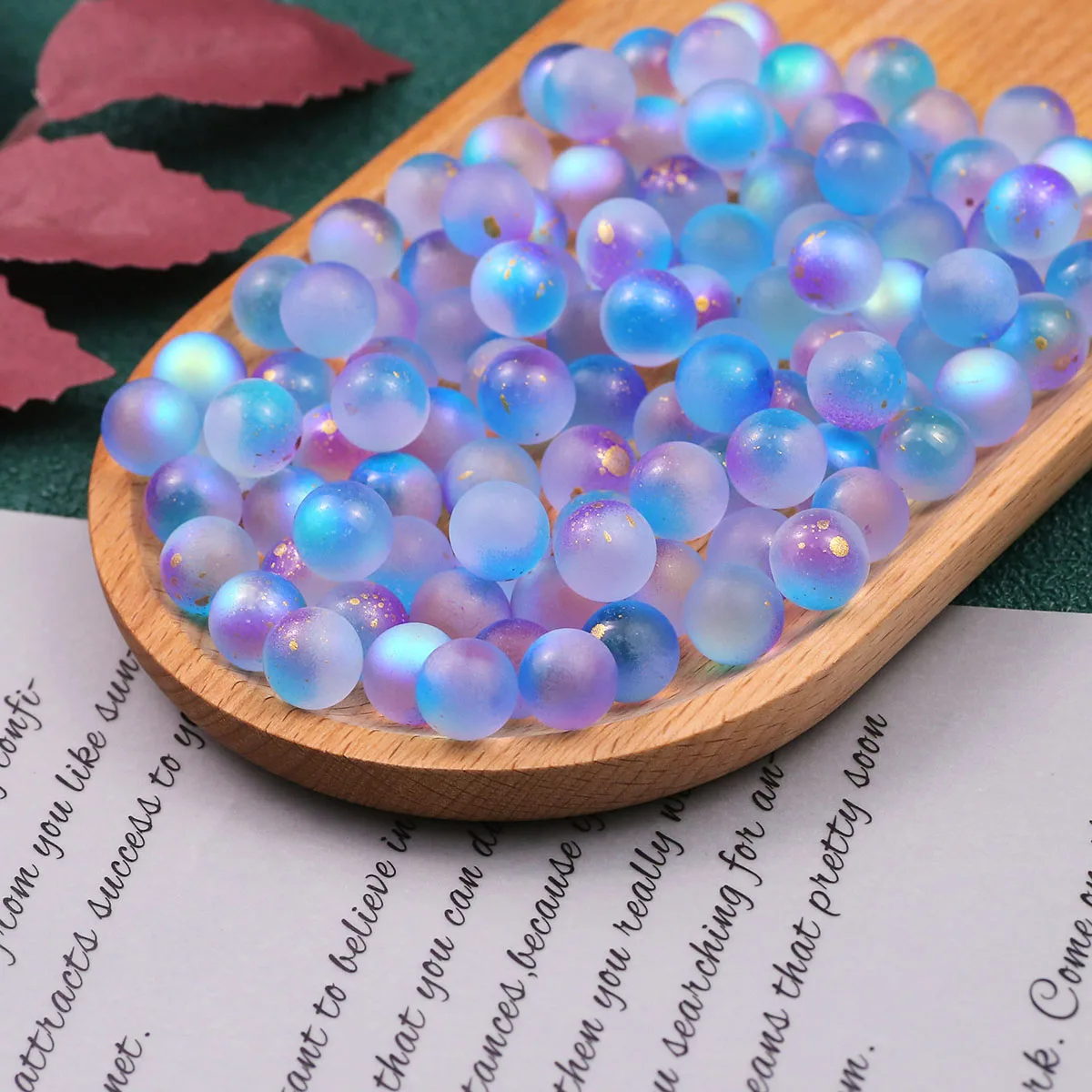 12mm Blue-Purple Dot Golden Crystal Round AB Color Glass Spacer Loose Beads For Jewelry Making Bracelet DIY Keychain Accessories