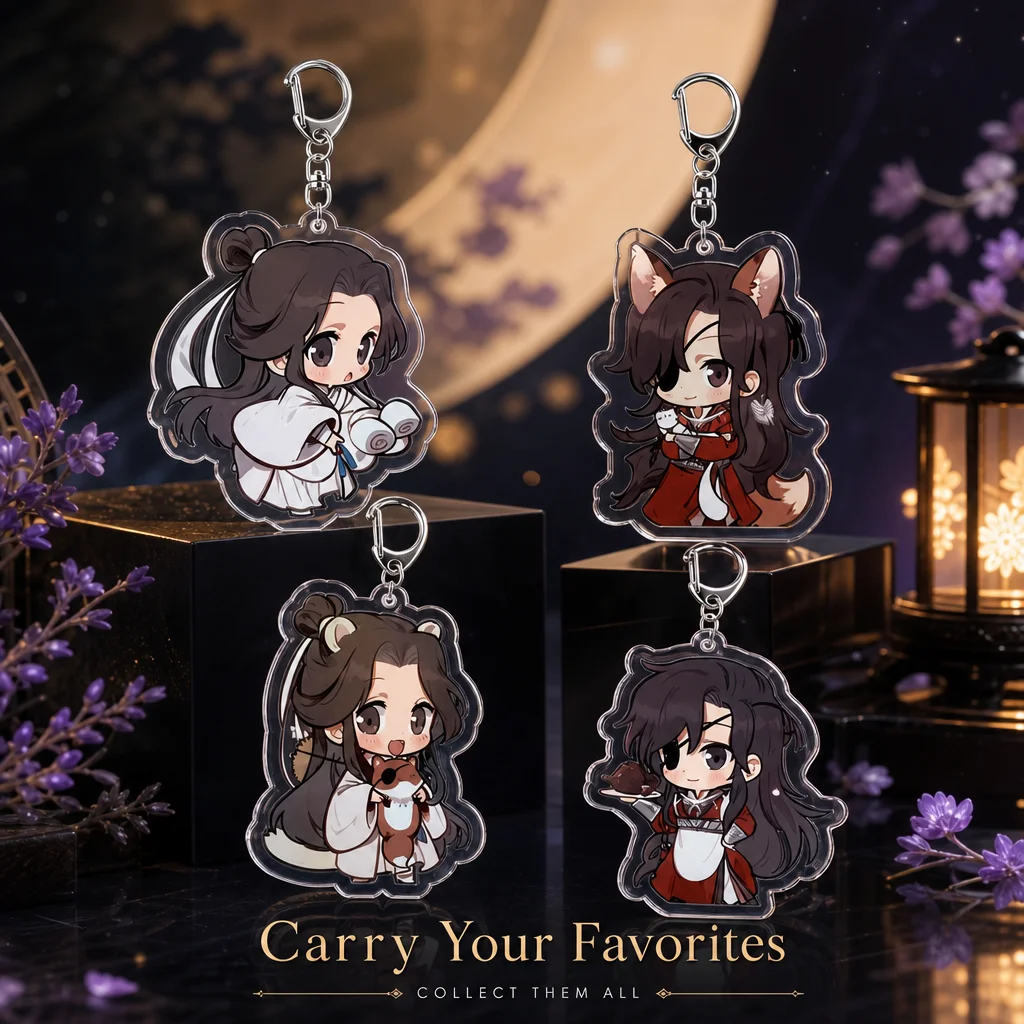 Llavero Acrílico de Doble Cara de Alta Calidad Heaven Official's Blessing Xie Lian Hua Cheng Anime Merchandise Transfronterizo En Stock