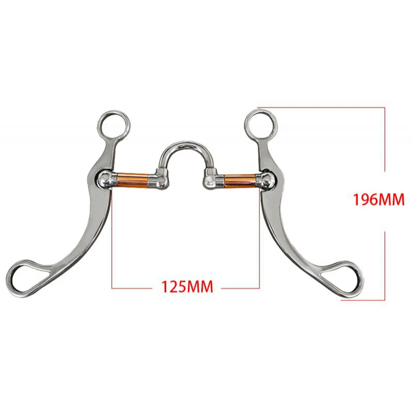 乗馬スナッフルビットリング、乗馬馬の咀嚼機器、125mm