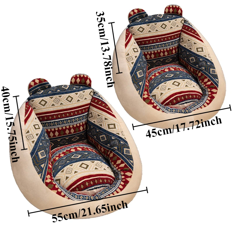 Bohe Cushion Soft and Comfortable Thick Dormitory Office Bedroom Tatami Mat Non Slip Cushion Integrated Pillow Cushions 등받이 쿠션