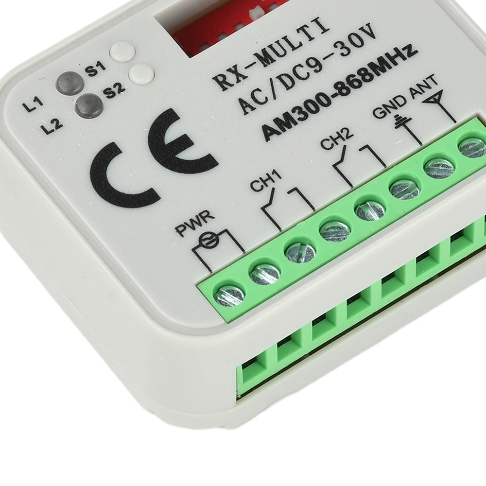Récepteur de commutateur de télécommande 300-868MHz 433MHz, récepteur universel 9-30V pour commande de porte de Garage, commande de Garage