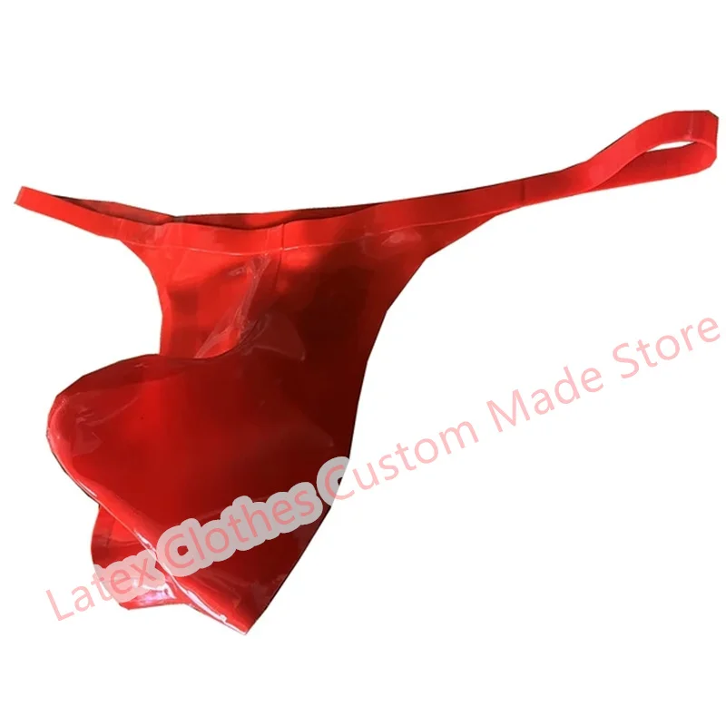 Latex Briefs Shorts for Men Wear Red Color Support Custom Made