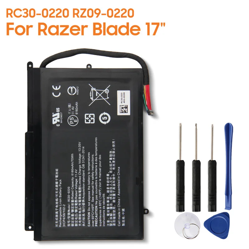 Replacement Battery RC30-0220 RZ09-0220 For Razer Blade Pro 17