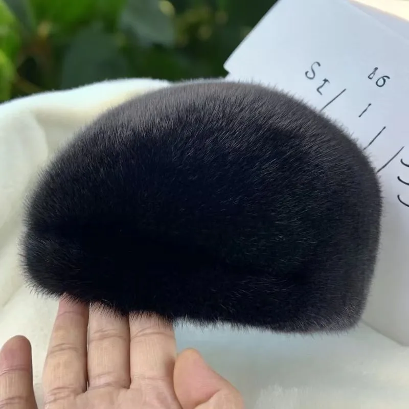 

Leather front cap men's warm baseball made of whole for fashionable wearing