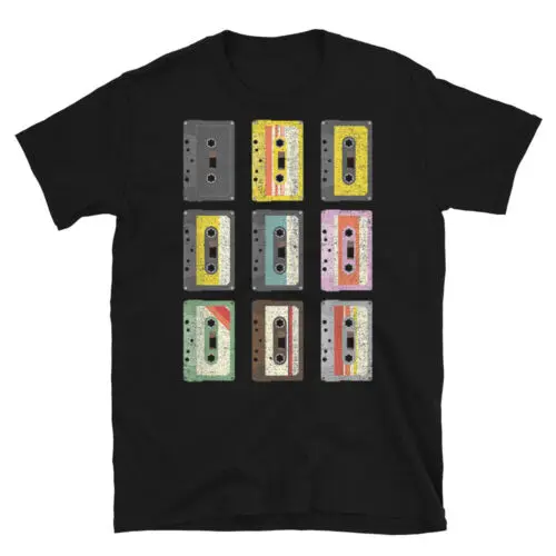 Vintage Set Of Cassette Tape Design Unisex T-Shirt