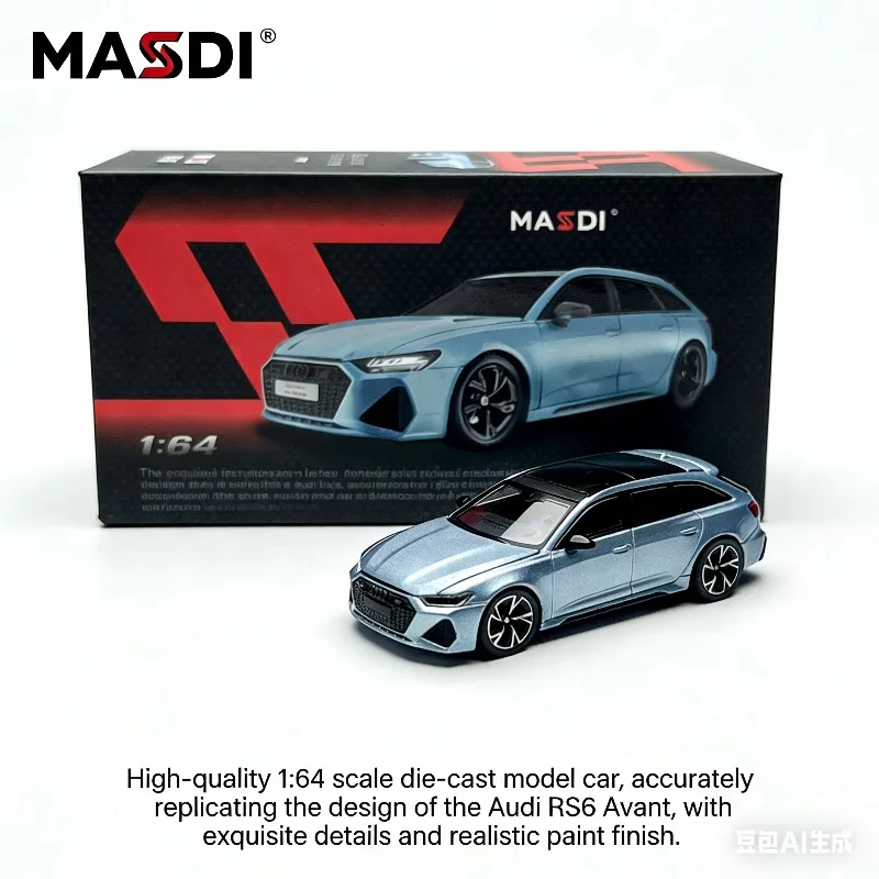 

MASDI 1:64 Audi A8L, A7L, A6L, RS6 — реалистичная литая статическая модель автомобиля из сплава, коллекционная игрушка для мальчиков, подарок на праздник.