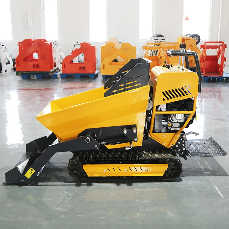 

Factories Supply Small Crawler Tracked Mini Dumper 500 Kg Self Loading Hydraulic Petit Camion-basculeur with Core Engine