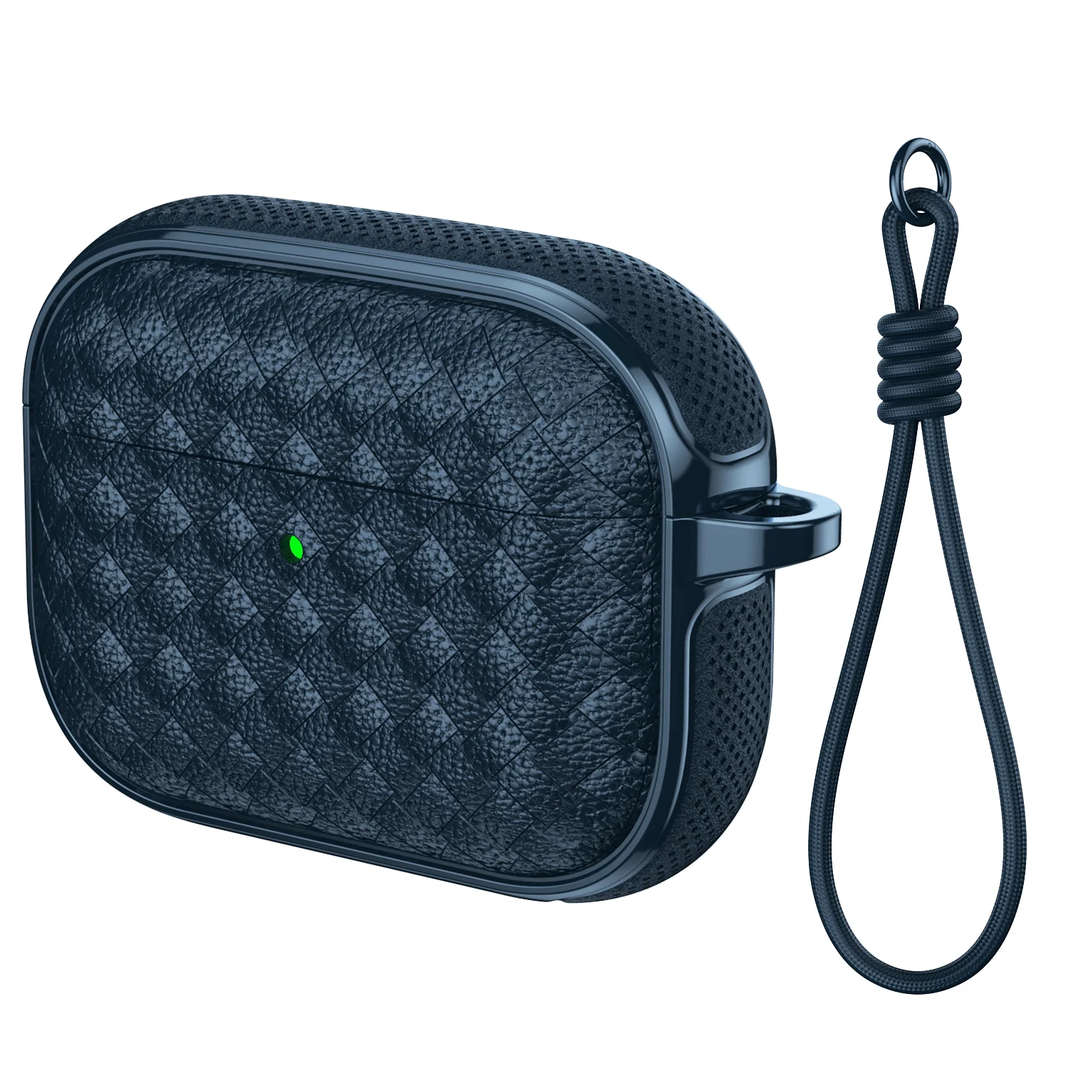 Braided Pattern Leather Texture Case For AirPods 4 Pro 3 2  Wrieless Bluetooth Earphone Protective Cover Anti-lost Headphone Bag