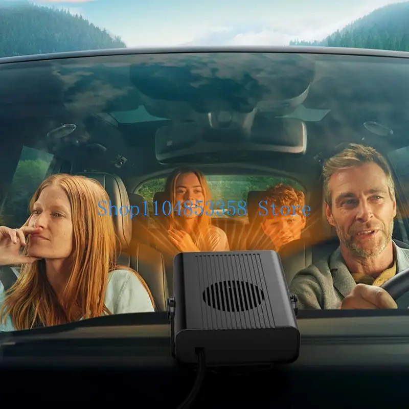 652F Portable Car Electric Heater Fan Windshield Defogging Demister Defroster for Car Truck Boat Motorhome