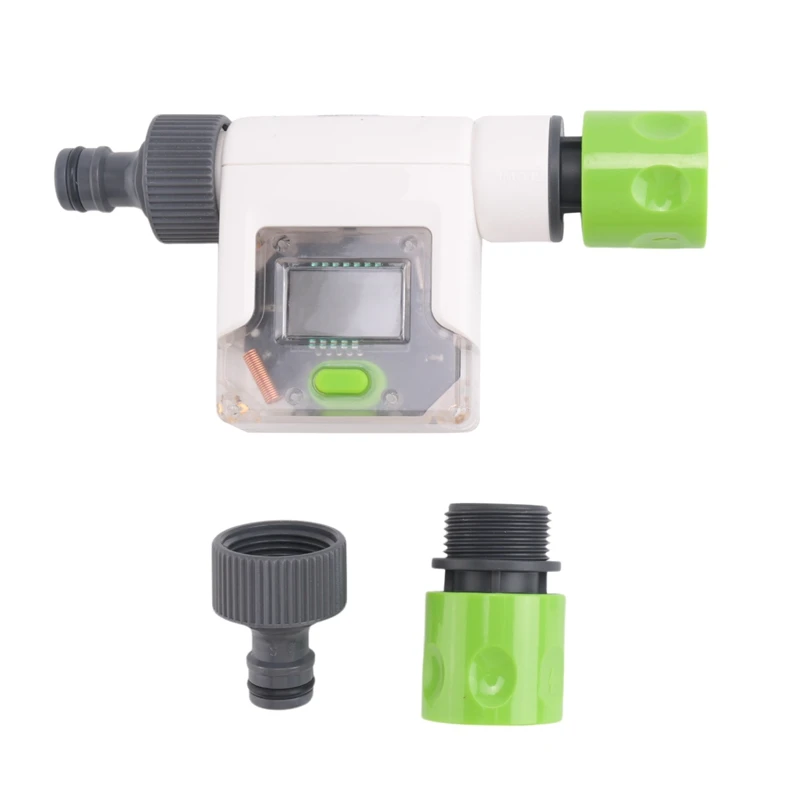 

NEW-Wifi Water Flow Meter For Garden Hose Smart Water Meter With 4 Flow Modes Real-Time Flow Tracking Easy Reading