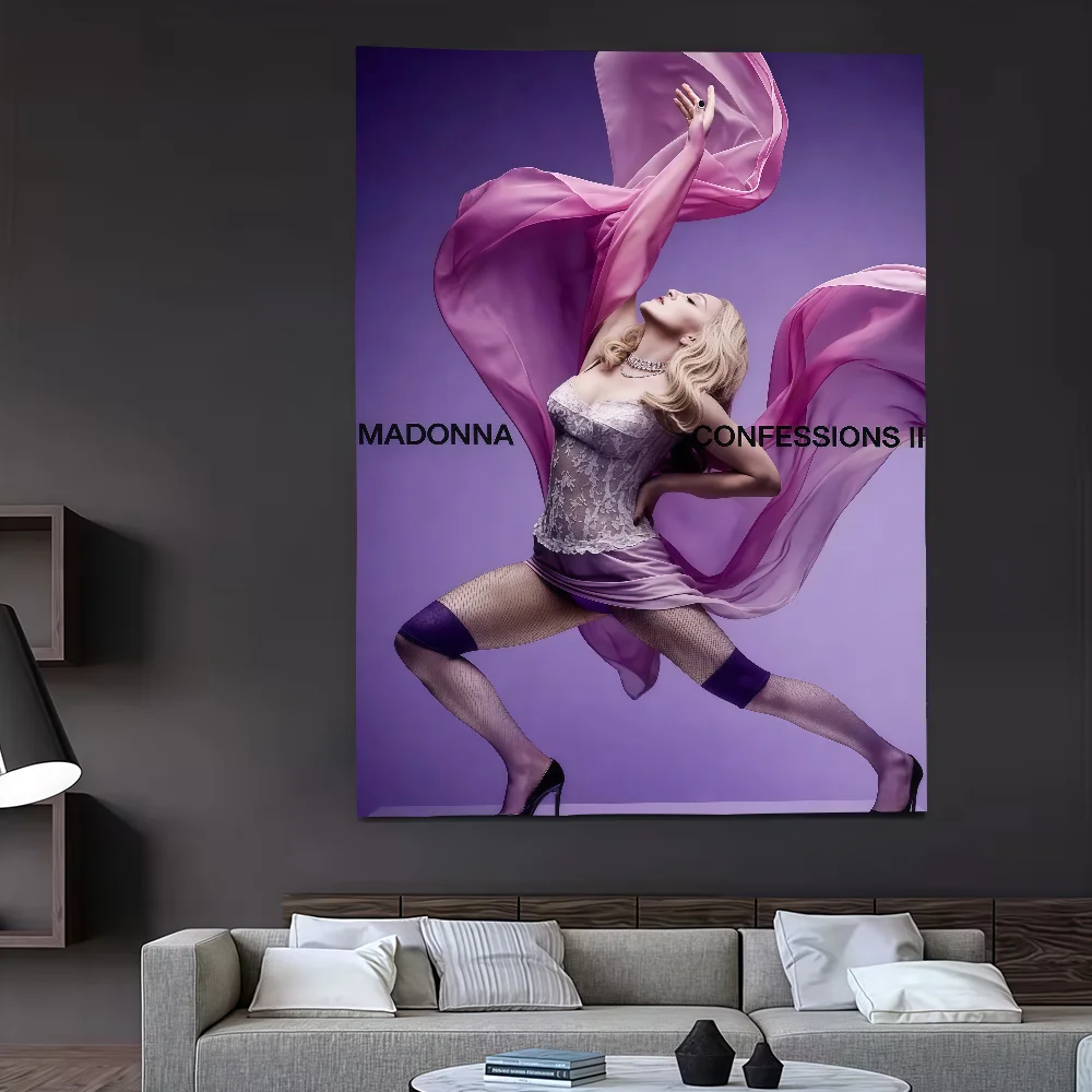Bekentenissen ii Zangeres M-Madonna-S vlag Feestdecoratie Kunst Picknick Thuis Hangend Kamperen Buiten Feestbanner