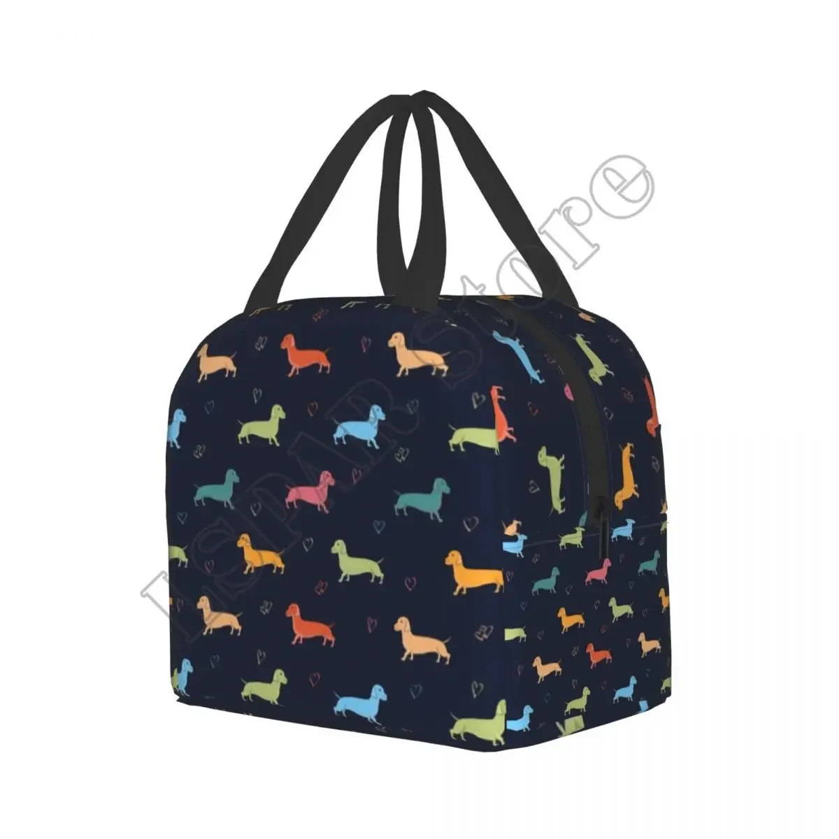 Dachshund Lunch Bags Insulated Cooler Thermal Food Bento Box For Kids School Children Portable Sausage Wiener Dog Storage Bag