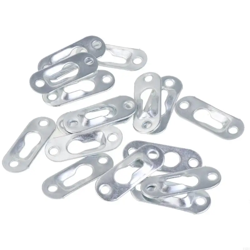 45BE 20 Pieces Single Keyhole Hangers Keyhole Hanging Plates Brackets Metal Fasteners