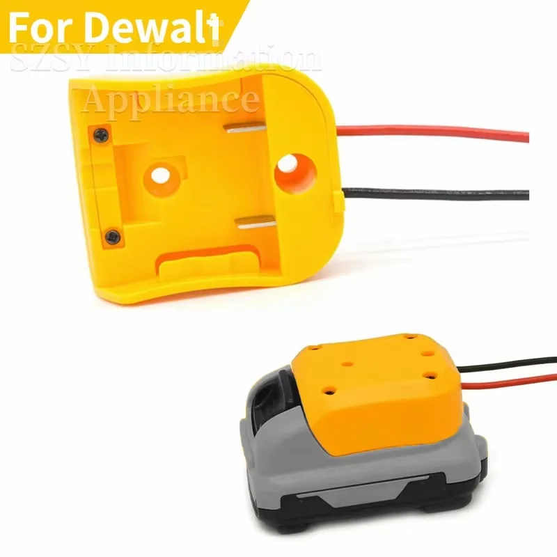 Power Wheels Adapter for DEWAL 10.8V-12V Max Lithium Battery Dock Power Connector DIY Battery Output Adapter with 14 AWG Wires