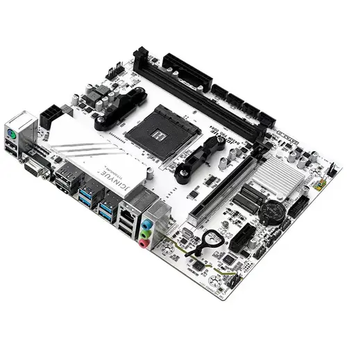 Imagen 2 del producto Placa base JGINYUE B450 AM4 M-ATX compatible con CPU AMD Ryzen2000-5000 series EXPO DDR4 RAM PC de escritorio B450M PRO ARGB