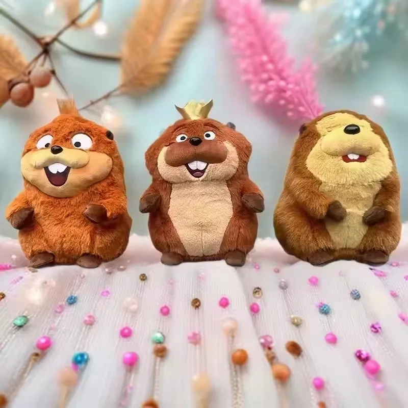 Anime Hoppers Plush Cute King Georges Tom Lizard Plush Soft Stuffed Animal Beaver Plushie Doll Toy Birthday Gift Kid