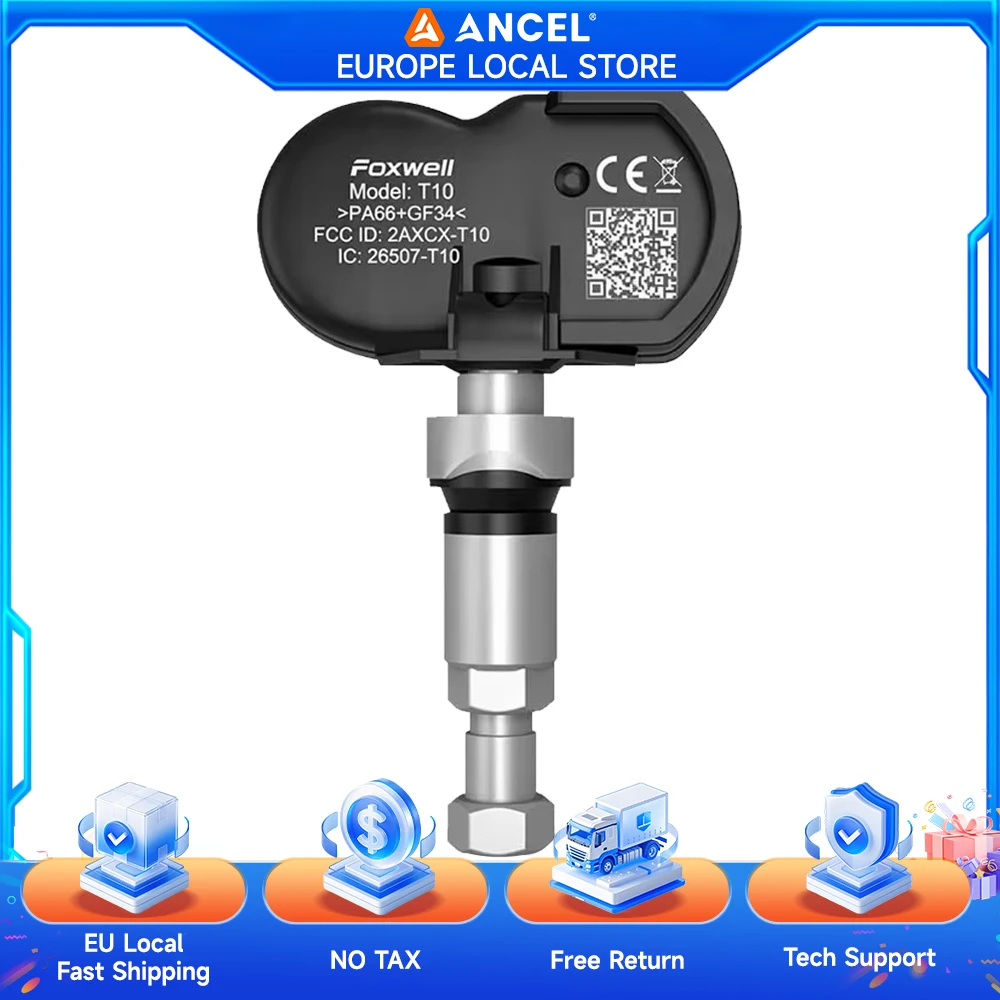 FOXWELL T20 Auto TPMS Sensor Programmeerbare Bandenspanningsbewakingssensor Bandenspanningsmonitor Tester 315MHz 433MHz OEM Vervanging voor T2000 Gereedschap