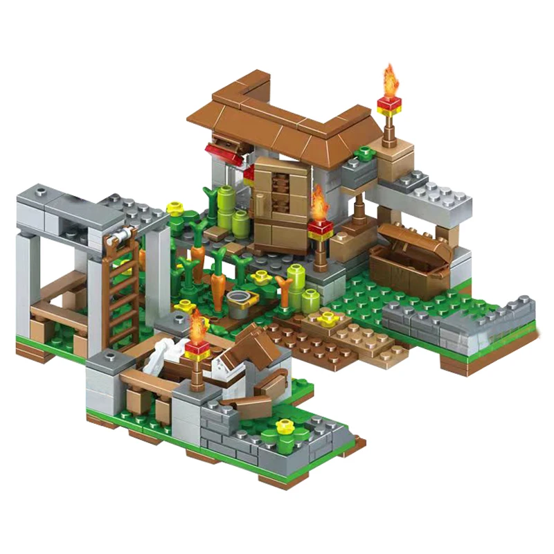 ใหม่ Villages House Pigs Alex Zombie Action Building Blocks รุ่นคลาสสิกชุดอิฐชุดเด็ก