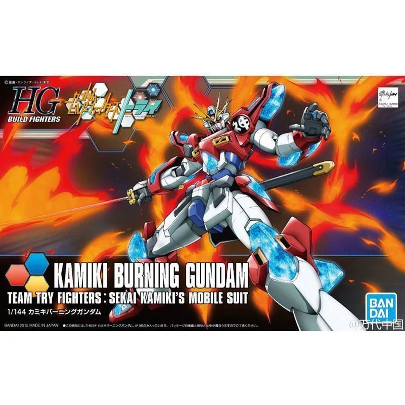

Spot Direct Delivery Bandai Anime Collectible GUNDAM Model HGBF 1/144 KAMIKI BURNING GUNDAM Action Figure Toys for Kids