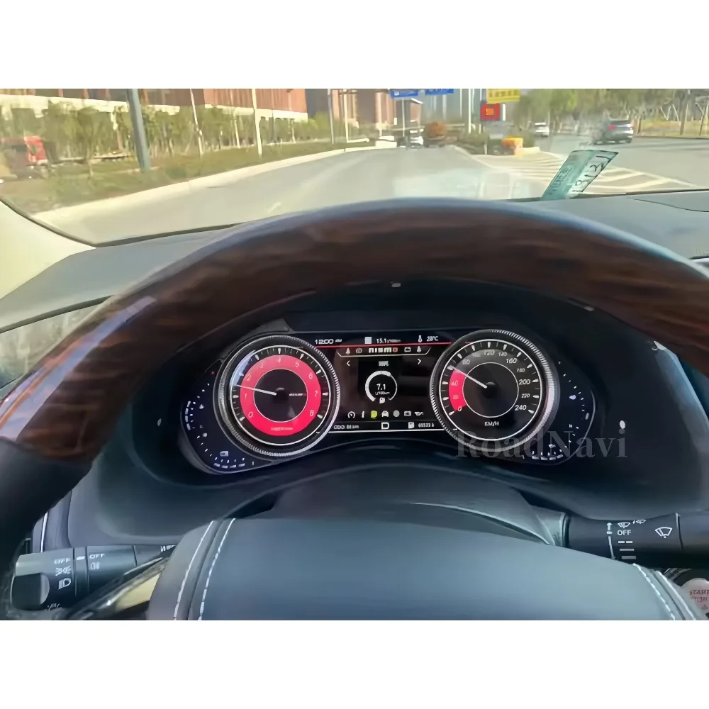 

RoadNavi Car Auto Speedometer For Nissan Patrol Y62 QX80 QX56 2010-2024 LCD Digital Cluster Car Upgrade Dashboard Instrument