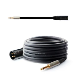 3.5mm To XLR Cable 3 Pin-Jack To XLR Male Stereo- Plugs 3.5 To XLR Male  Adapter