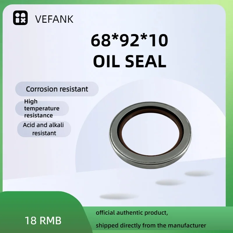 

90311-68002 Front Wheel Hub Oil Seal (68*92*10) — Suitable for Automotive Axle Sealing Applications — Factory Direct Sale