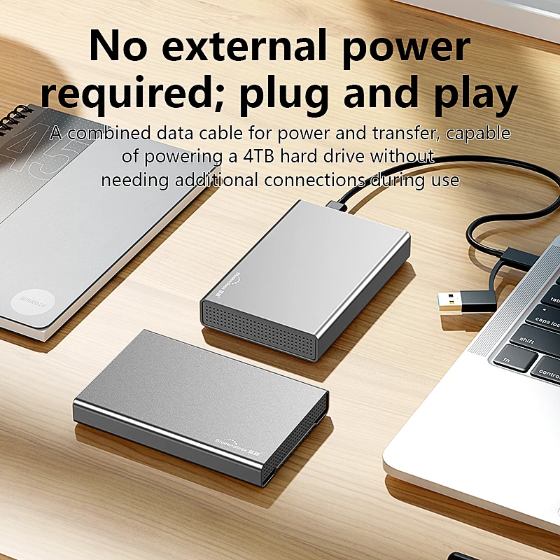 Blueendless Aluminum Case HDD Enclosure 2.5 inch External SATA