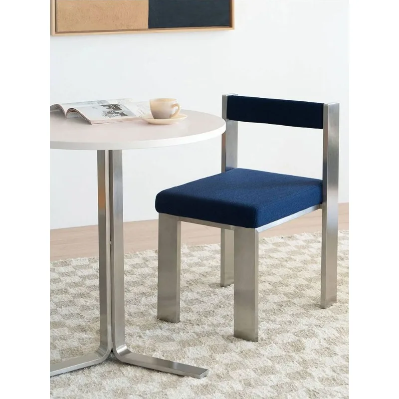 Nordic retro dining chair, simple back chair for home use