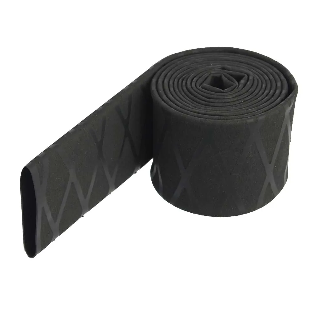 Shrink Sleeve Wrap Tubing for DIY Fishing Rod Handle, Tennis, Badminton & Squash Rackets - Black, 28mm