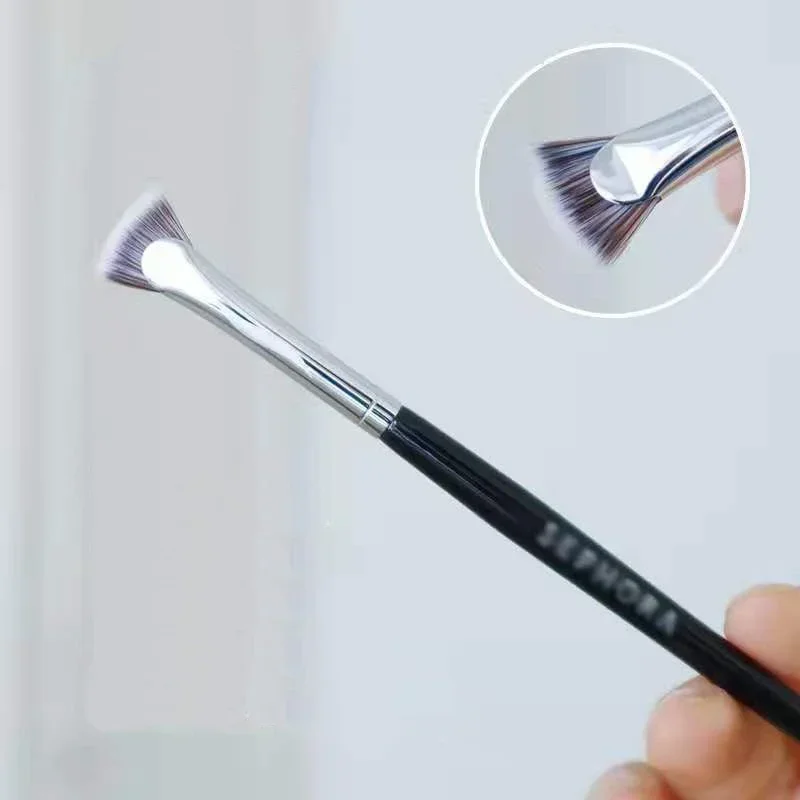 Karsyngirl 1 Stuks waaiervormige Wimperborstel Zacht Geen Verlies Professionele Schoonheid Wimper Make-Up Kwasten Mascara Poeder Smudge Tool