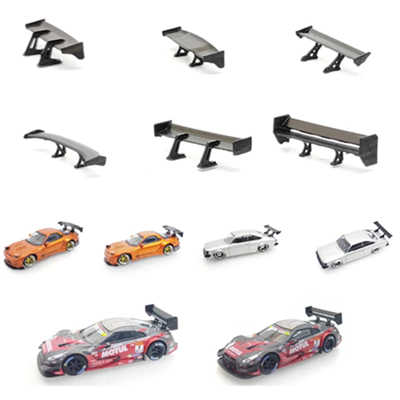 

1:64 Car Model Tail Car Rear Spoiler Mini Wing Small Model DIY Car Modified Part For Model Car Racing Vehicle Toy