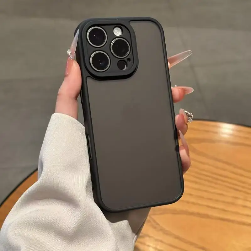 Luxuriöse Mattierte Panzerhülle für iPhone 11 12 13 14 15 16 17 18 Pro Max Plus Hybrid Hartschale Stoßfeste Abdeckung – Detail 1
