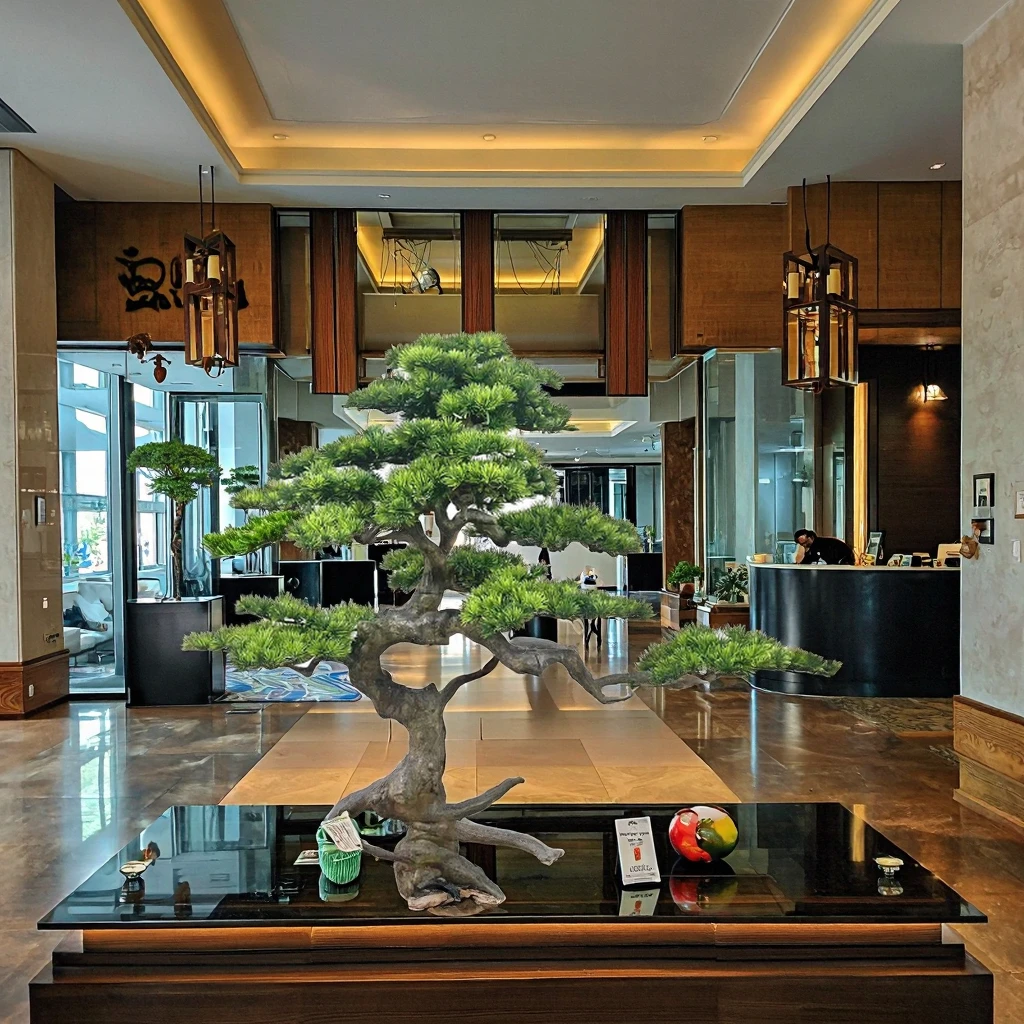 100CM High Simulation Mini Natural Look Realistic Old Tree Indoor Craft Decoration Stock Faux Commercial Artificial Plant Black