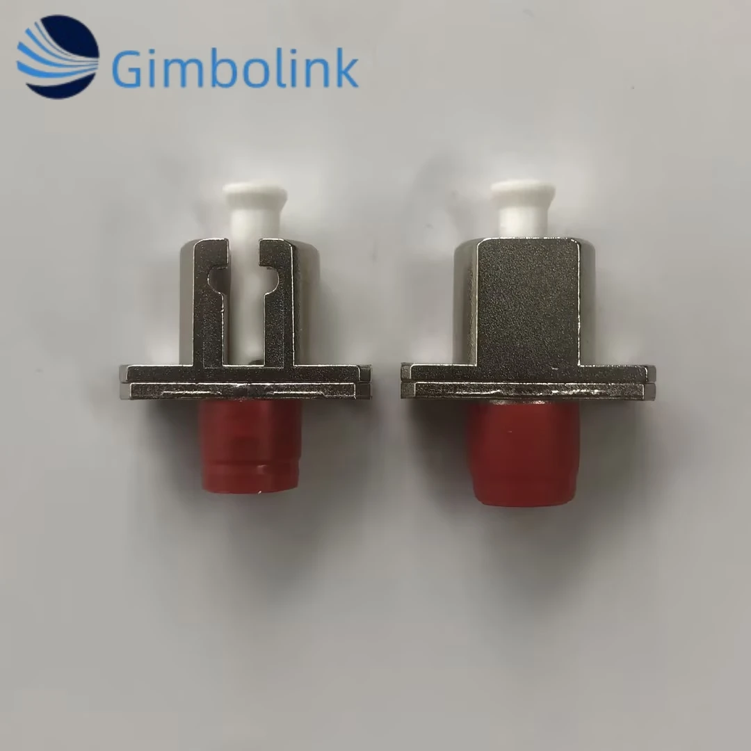 محول الألياف البصرية LC UPC إلى FC UPC أنثى محول هجين مقرنة معدنية مكونات موصل لوحة شفة بصرية أجزاء الألياف